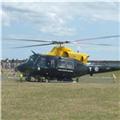 Helicopters landing at Dawlish Warren
